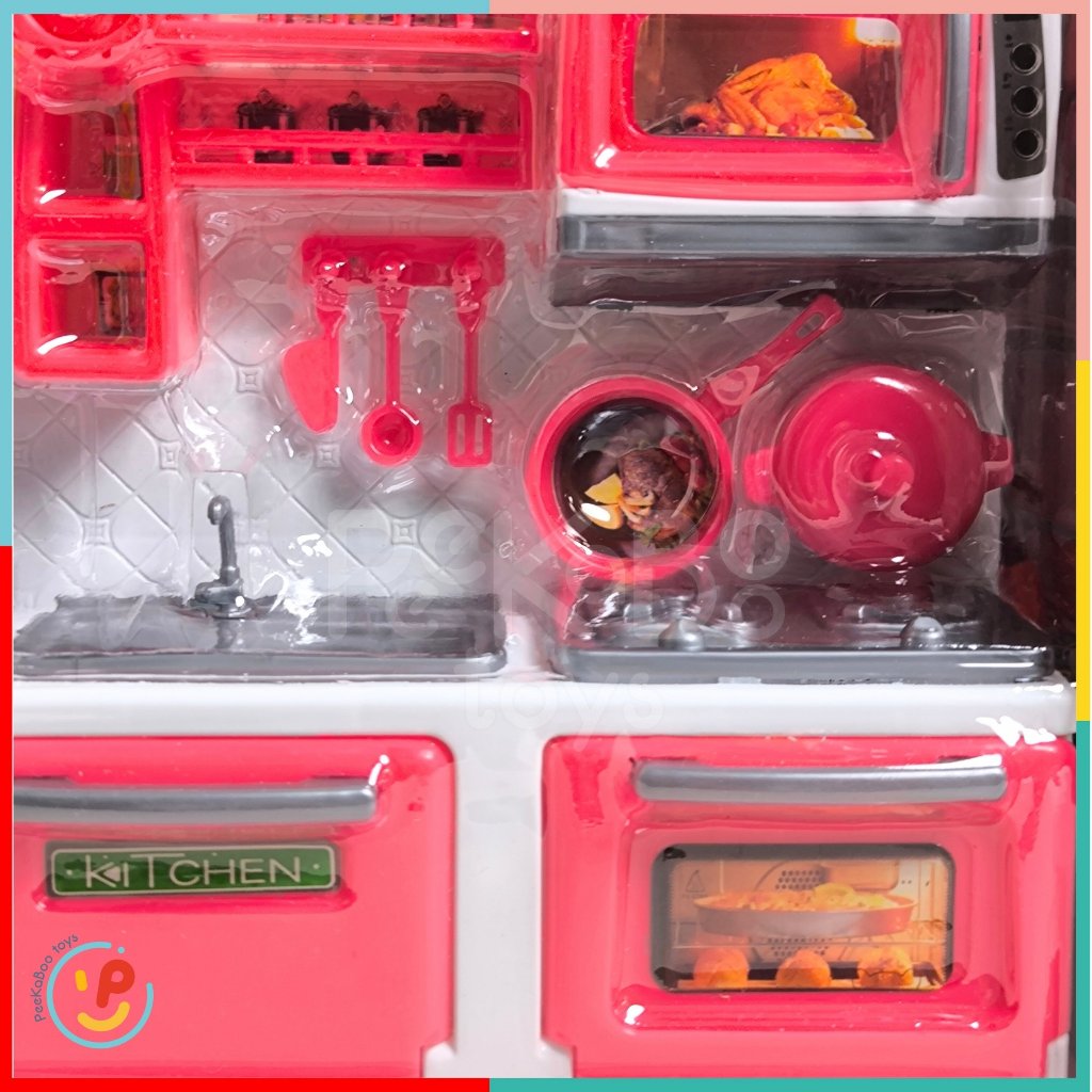 Vỉ đồ chơi nhà bếp có bình nước mini 521-60 Peekabootoys