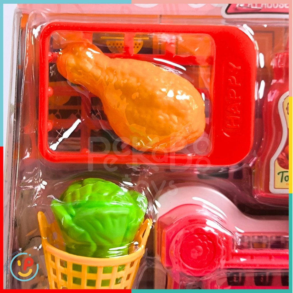 Vỉ đồ chơi nhà bếp có bình nước mini 521-60 Peekabootoys