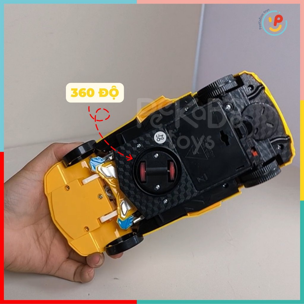 Xe đua biến hình robot chạy pin 2031 Peekabootoys