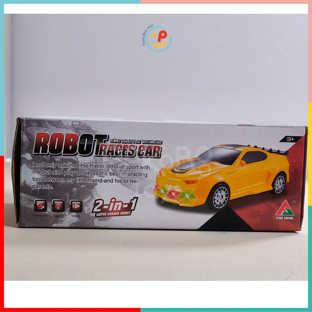 Xe đua biến hình robot chạy pin 2031 Peekabootoys