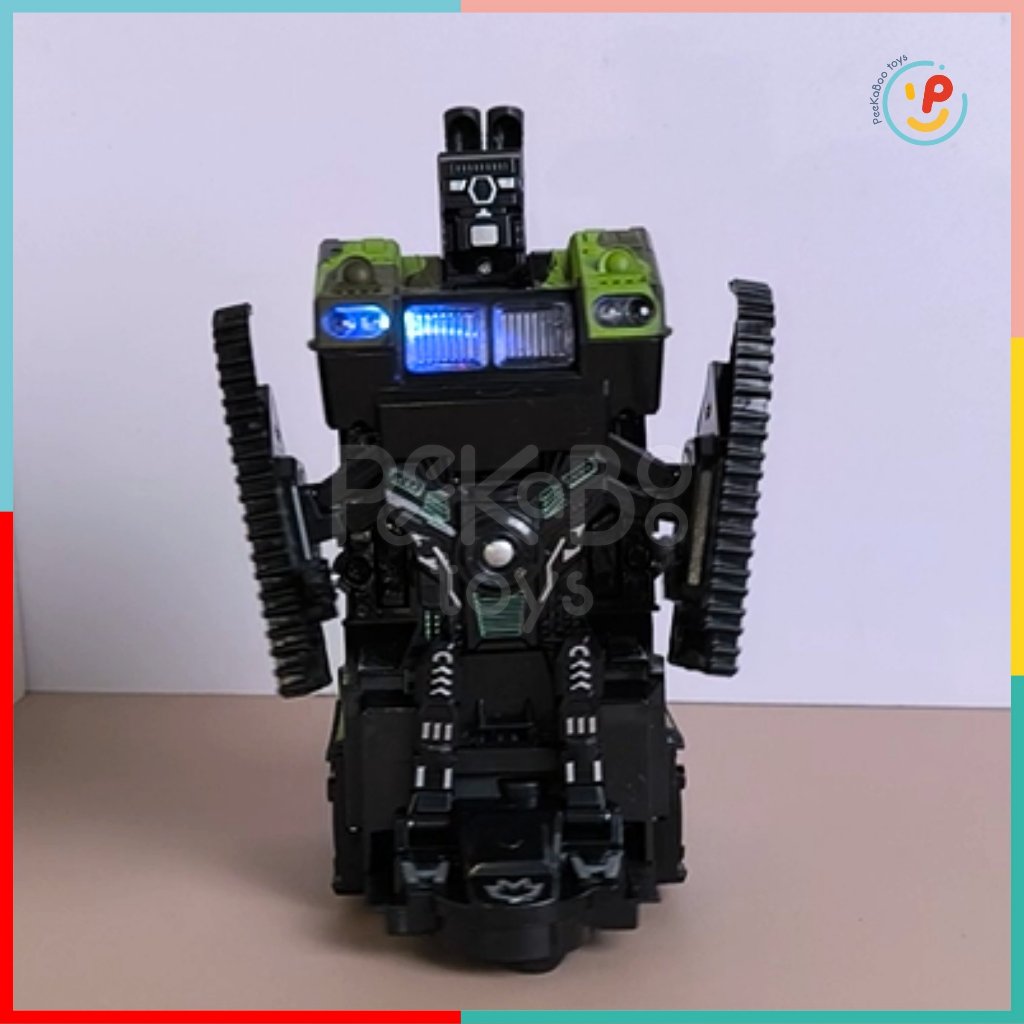 Xe tăng biến hình robot có đèn và âm thanh 9901 PeeKaPaw Toys