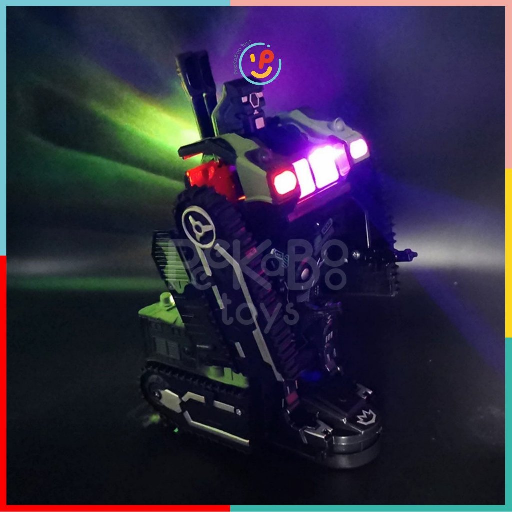 Xe tăng biến hình robot có đèn và âm thanh 9901 PeeKaPaw Toys