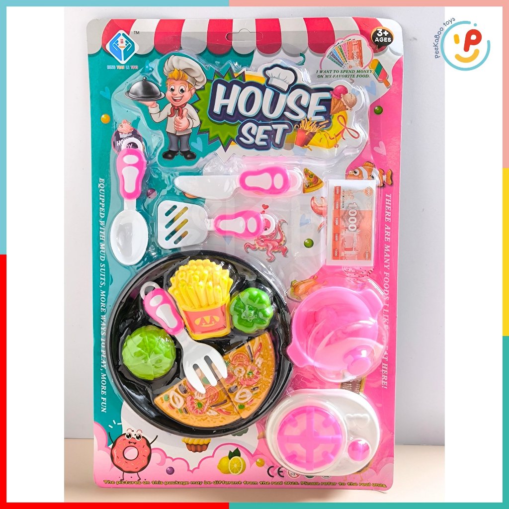 Vỉ Đồ Chơi Nhà Bếp Bánh Pizza 576E-3 Peekabootoys