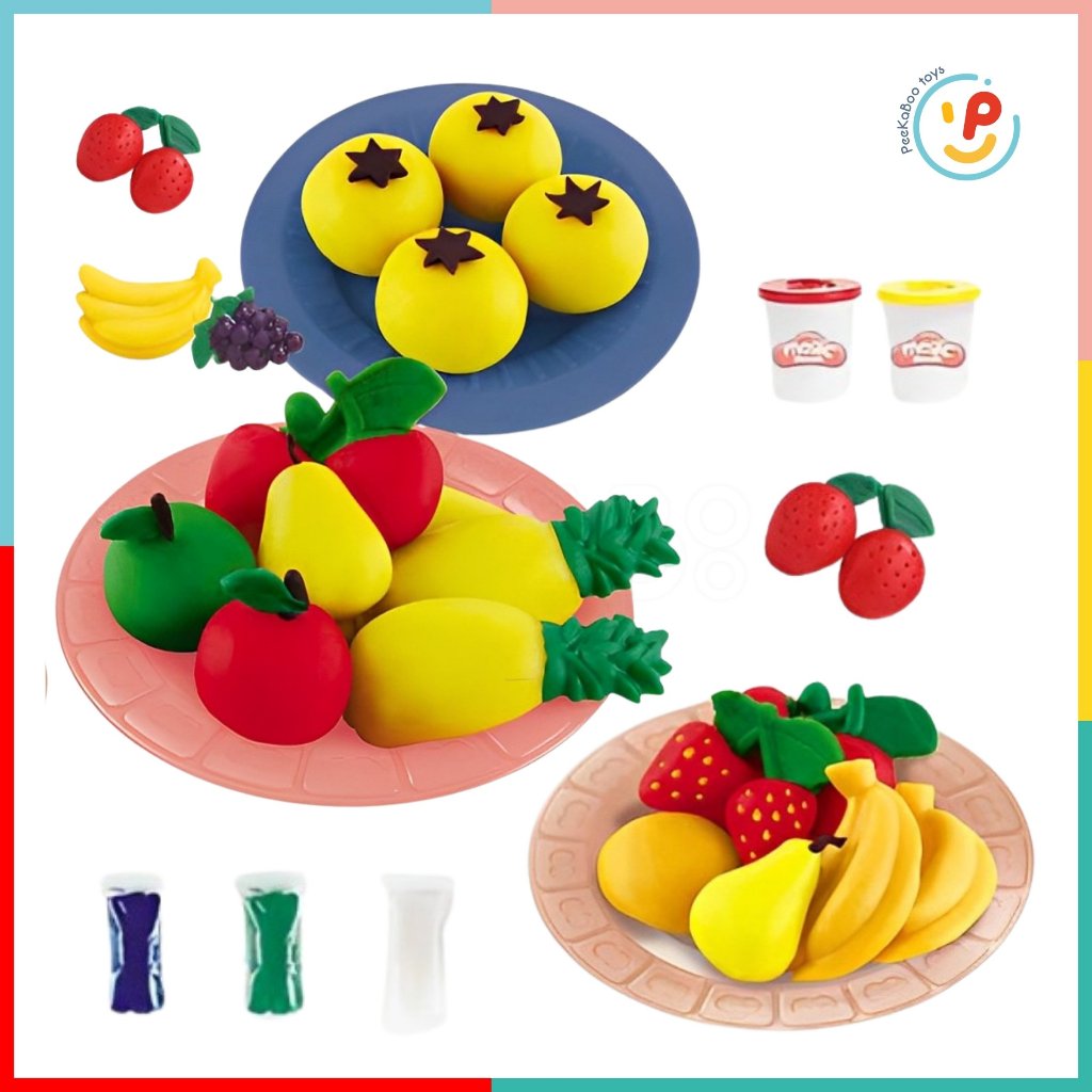 Đồ Chơi Đất Nặn Hình Thủ Công Trái Cây Sushi Hamburger PeeKaPaw Toys
