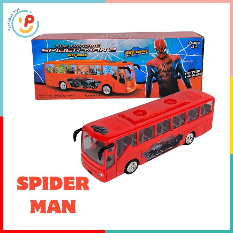 Đồ chơi xe buýt dùng pin có âm thanh và đèn 3858A-2 PeeKaPaw Toys