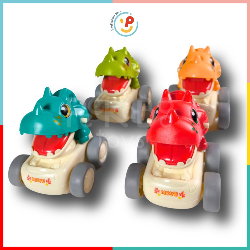 Đồ Chơi Xe Chạy Trớn Mini Khủng Long Dễ Thương Chất Liệu Cao Cấp An Toàn Cho Trẻ Em