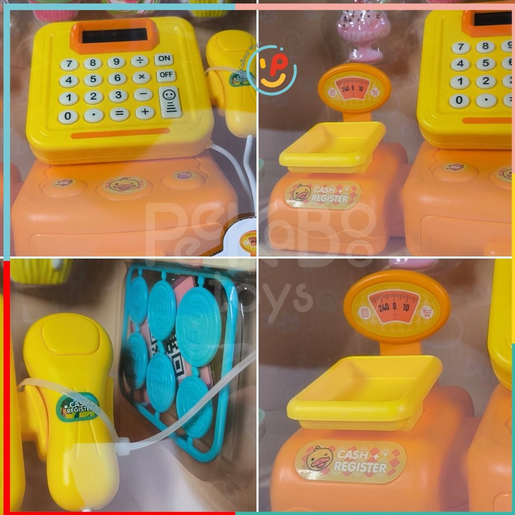 Đồ Chơi Máy Tính Tiền Siêu Thị Cho Bé Hình Vịt Vàng – Đồ Chơi Giúp Bé Học Tính Toán
