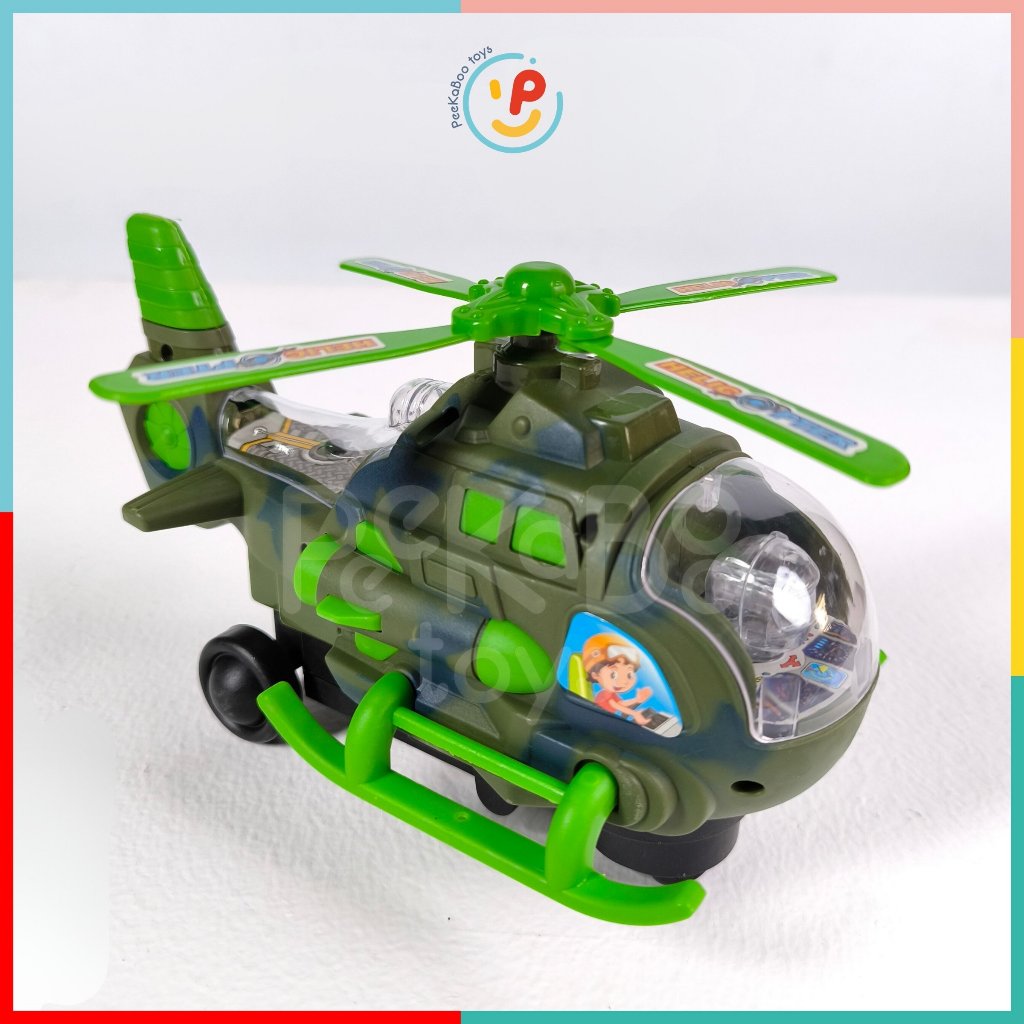 Đồ Chơi Máy Bay Trực Thăng Chạy Pin Có Đèn Armed Helicopter - Đồ  Chơi Phương Tiện Quân Đội 6313 Peekabootoys