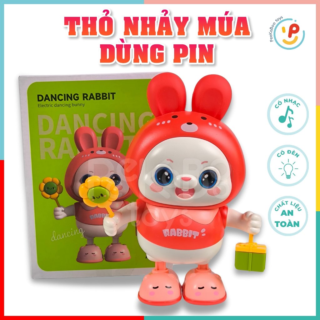 Chú Thỏ Nhảy Múa Vui Nhộn - Đồ Chơi Âm Nhạc Tuyệt Vời Cho Bé 735-661 peekabootoys