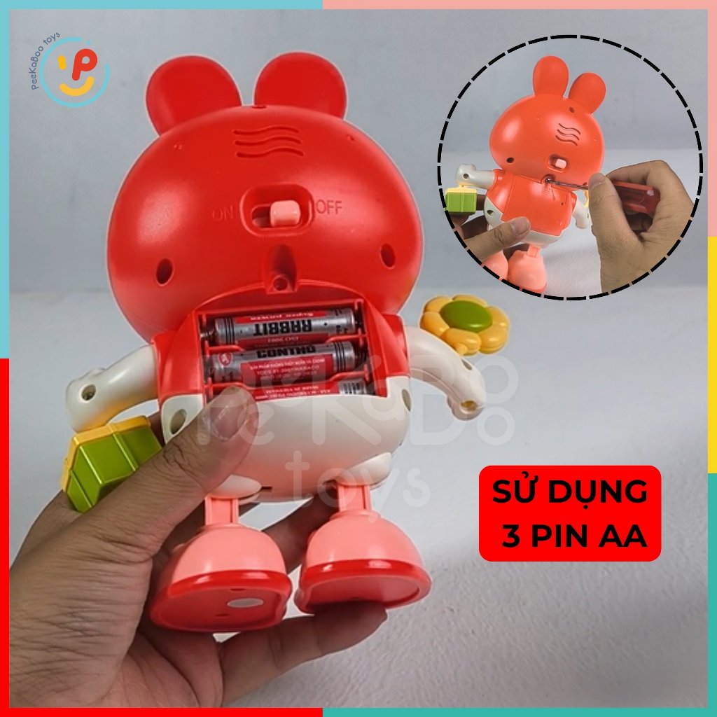 Chú Thỏ Nhảy Múa Vui Nhộn - Đồ Chơi Âm Nhạc Tuyệt Vời Cho Bé 735-661 peekabootoys