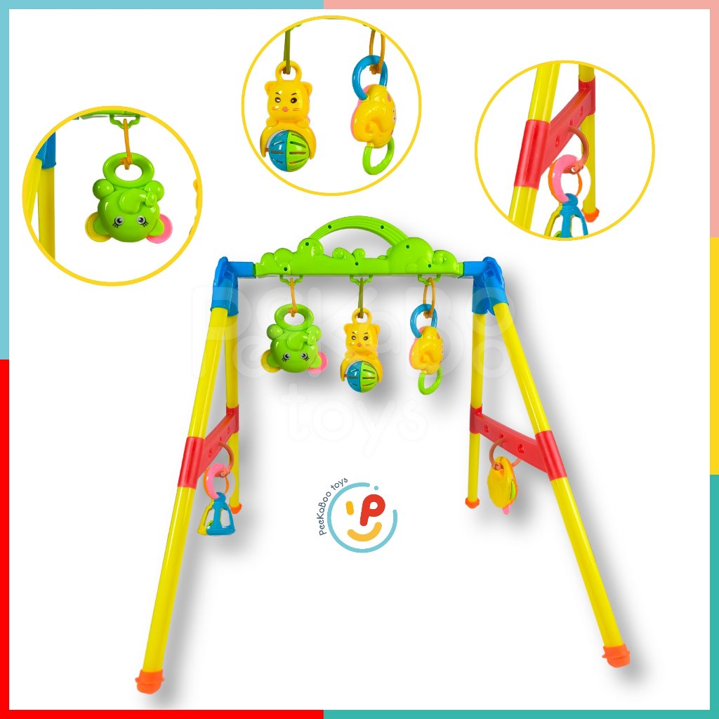 Kệ treo đồ chơi trẻ sơ sinh Chữ A Vui Nhộn Bé Tập Đi 402 PeeKaPaw Toys