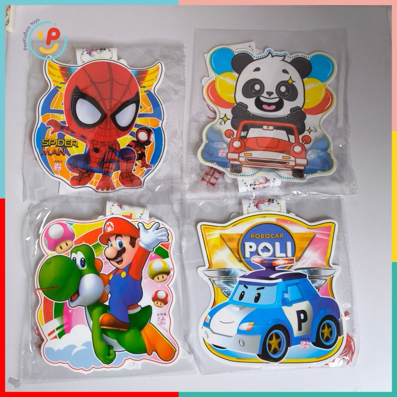 (Sẵn pin) Lồng đèn trung thu Labubu Capybara 20 cm có nhạc giấy bóng 2 mảnh nhiều mẫu ngẫu nhiên peekabootoys