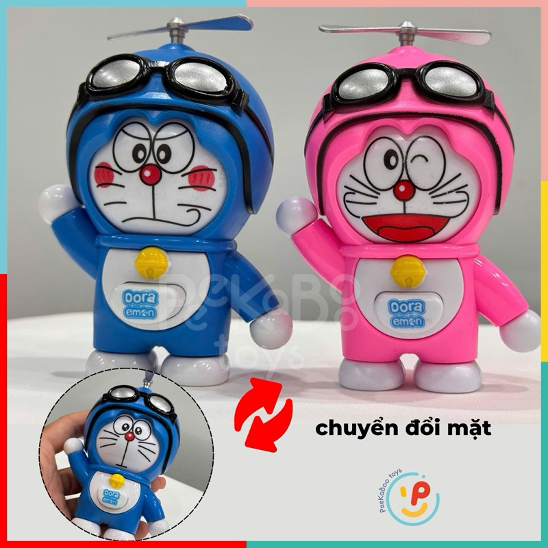 Móc khoá xoay mặt đồ chơi vô tri nhiều mẫu Shin chan Doremon Kuromi PeeKaPaw Toys