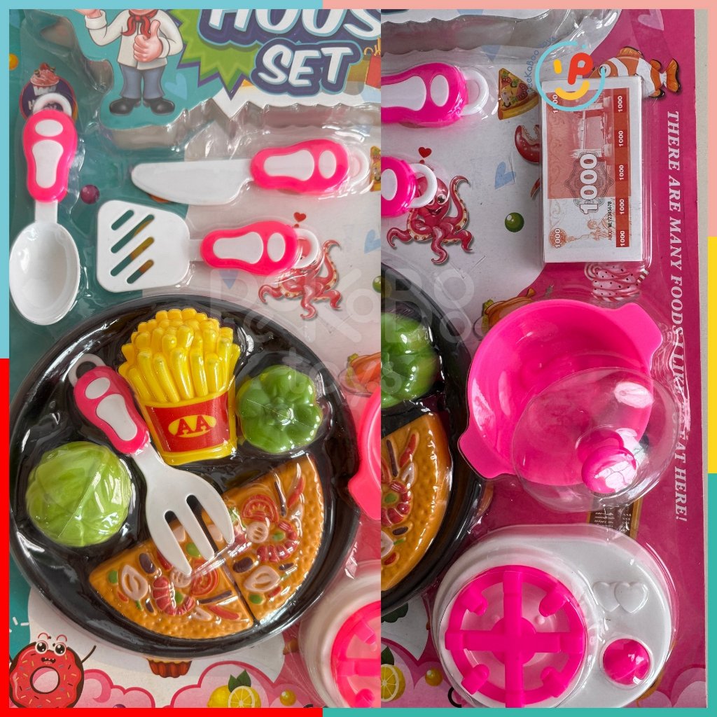 Đồ chơi vỉ dụng cụ nấu ăn bánh pizza House Set 576-3 PeeKaPaw Toys