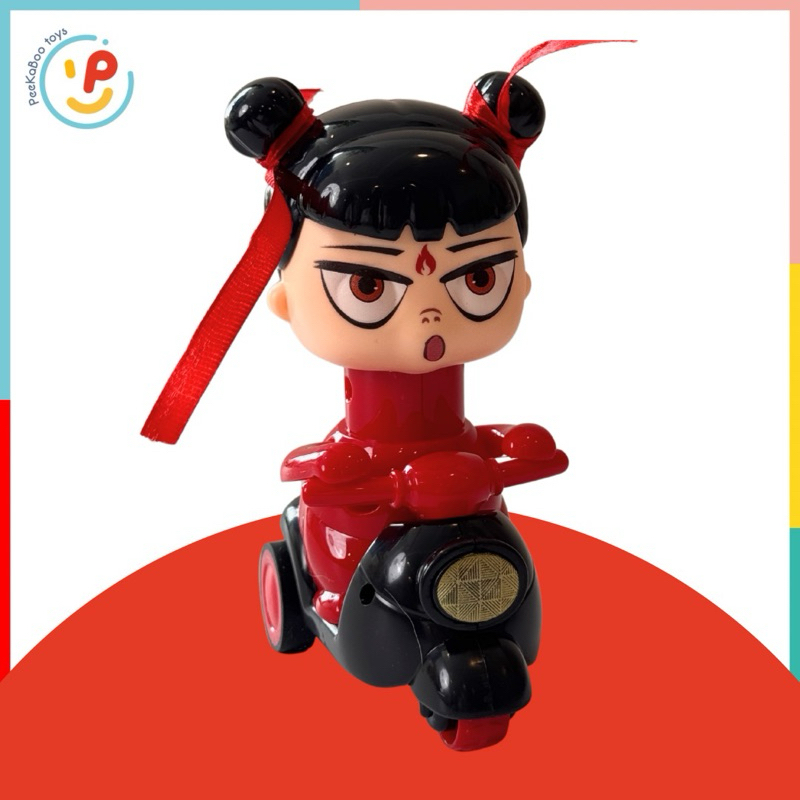 Đồ chơi vô tri xả stress Na Tra nhấn đầu chạy xe - đổi mặt PeeKaPaw Toys