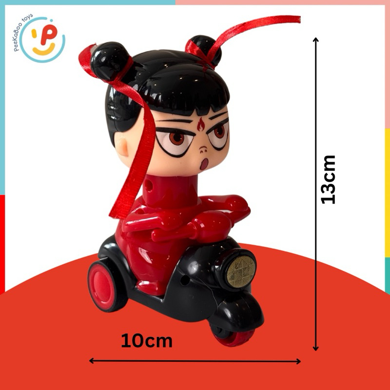 Đồ chơi vô tri xả stress Na Tra nhấn đầu chạy xe - đổi mặt PeeKaPaw Toys