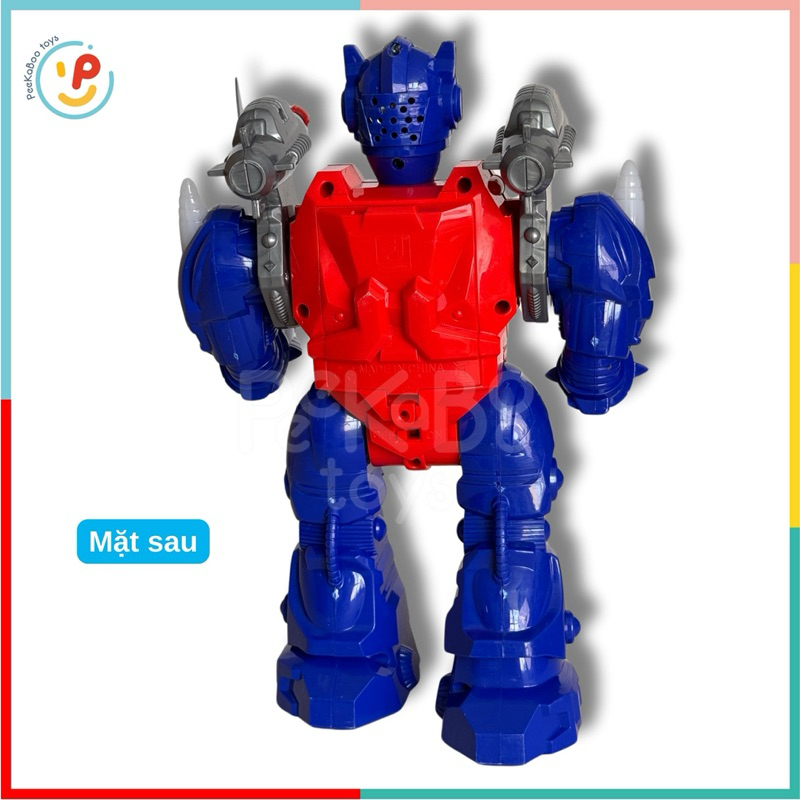 Đồ chơi robot chiến binh dùng pin có âm thanh di chuyển được 8802 PeeKaPaw