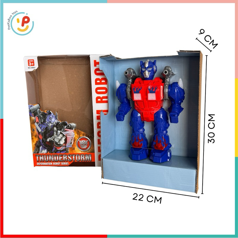 Đồ chơi robot chiến binh dùng pin có âm thanh di chuyển được 8802 PeeKaPaw
