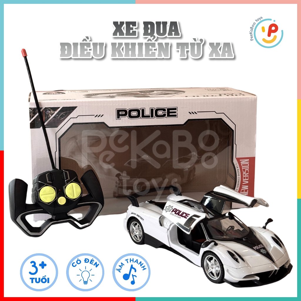 Đồ chơi xe đua điều khiển từ xa dùng pin mở 2 cửa 565-K10 PeeKaPaw Toys