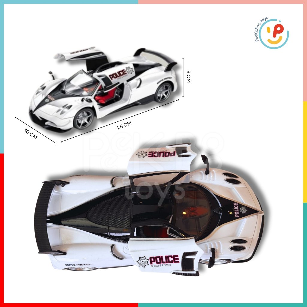 Đồ chơi xe đua điều khiển từ xa dùng pin mở 2 cửa 565-K10 PeeKaPaw Toys
