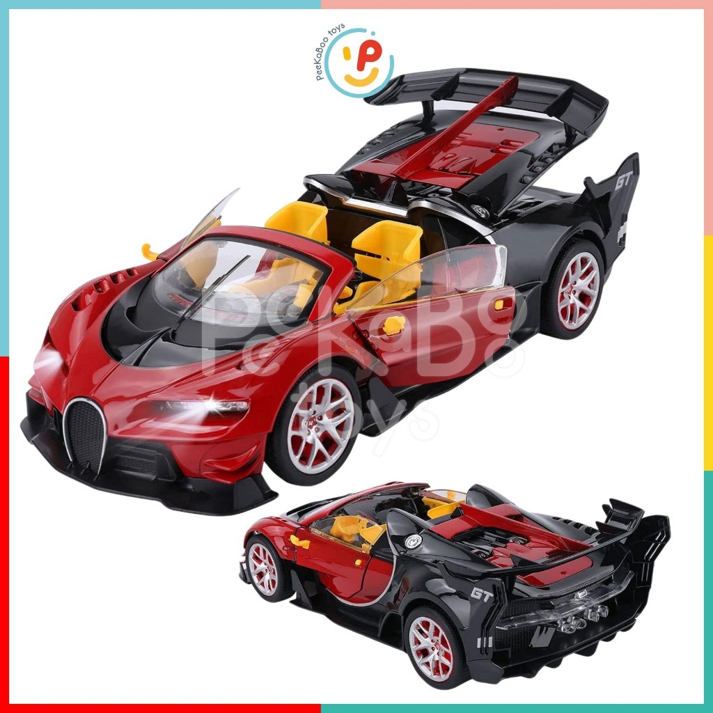 Đồ chơi xe thể thao mở 2 cửa đuôi xe điều khiển từ xa 8901 - Peekaboo Toys