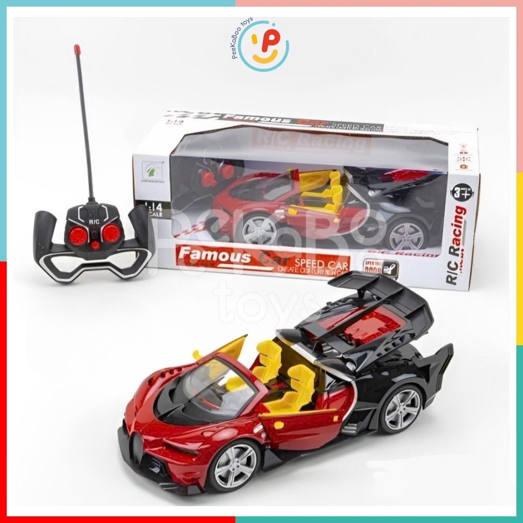 Đồ chơi xe thể thao mở 2 cửa đuôi xe điều khiển từ xa 8901 - Peekaboo Toys