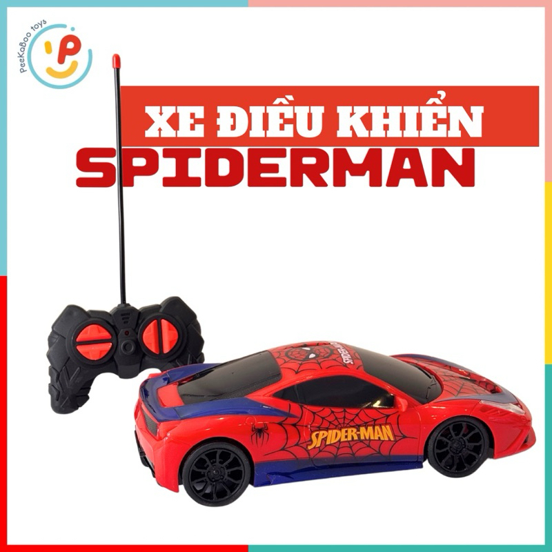Xe điều khiển từ xa Spiderman 706 đồ chơi cho bé PeeKaPaw Toys