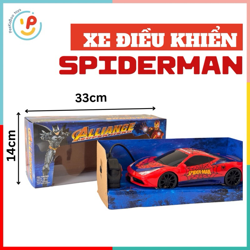 Xe điều khiển từ xa Spiderman 706 đồ chơi cho bé PeeKaPaw Toys