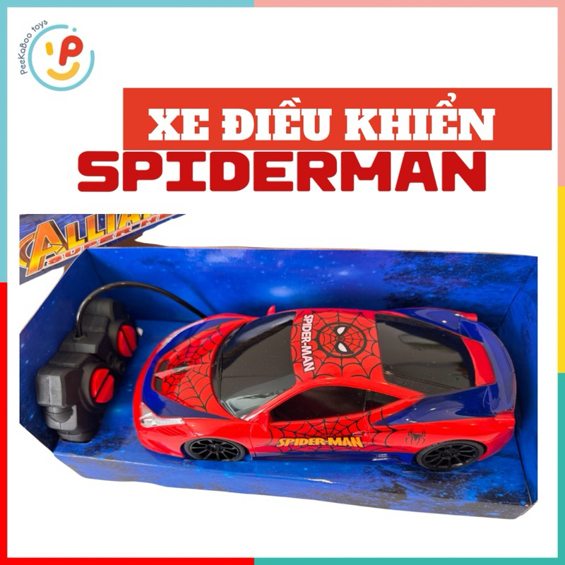 Xe điều khiển từ xa Spiderman 706 đồ chơi cho bé PeeKaPaw Toys