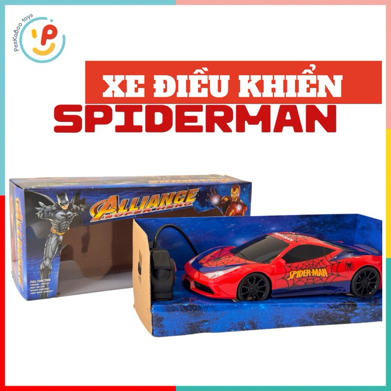 Xe điều khiển từ xa Spiderman 706 đồ chơi cho bé PeeKaPaw Toys