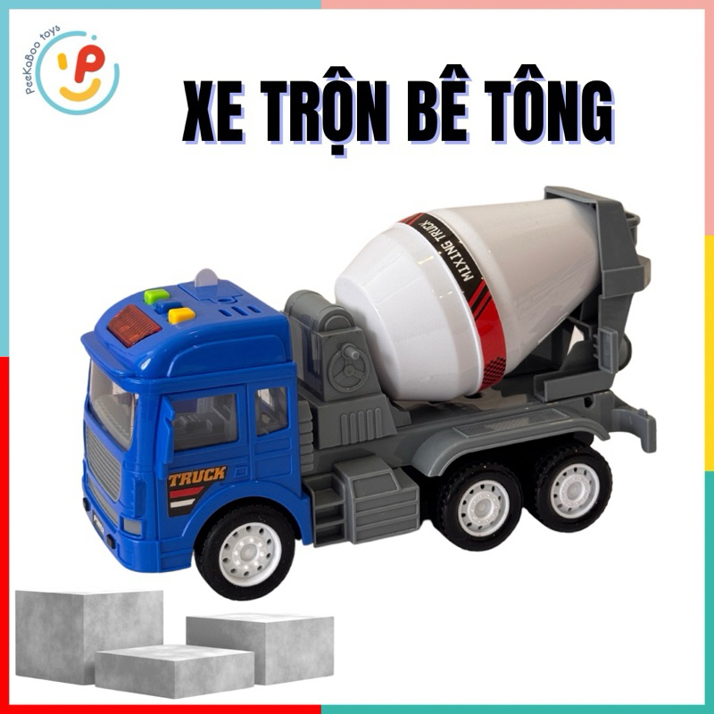 Đồ chơi xe công trình xe cứu hoả chạy trớn có đèn và âm thanh CT050 Peekaboo Toys
