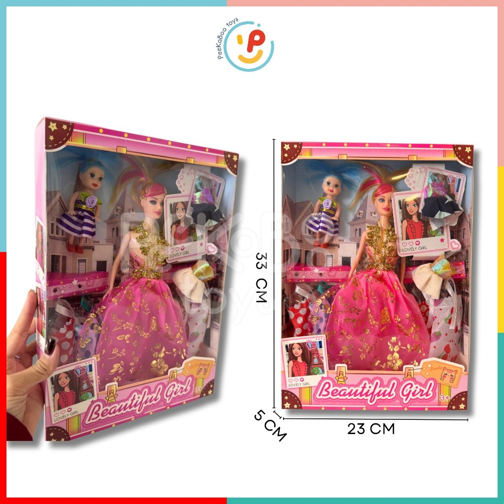 Hộp đồ chơi búp bê và phụ kiện váy 8892 PeeKaPaw Toys