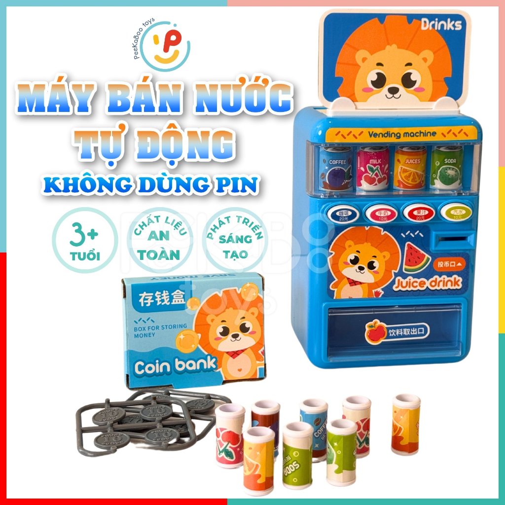 Đồ Chơi Máy Bán Hàng Nước Ngọt Tự Động 3810 PeeKaPaw