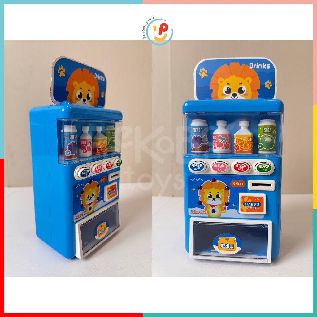 Đồ Chơi Máy Bán Nước Tự Động Có Đèn Nhạc Dùng Xu 3812 PeeKaPaw Toys