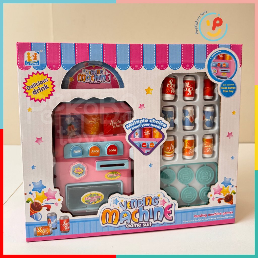 Đồ Chơi Máy Bán Hàng Tự Động Nước Ngọt Mini Có Xu 2019 PeeKaPaw Toys