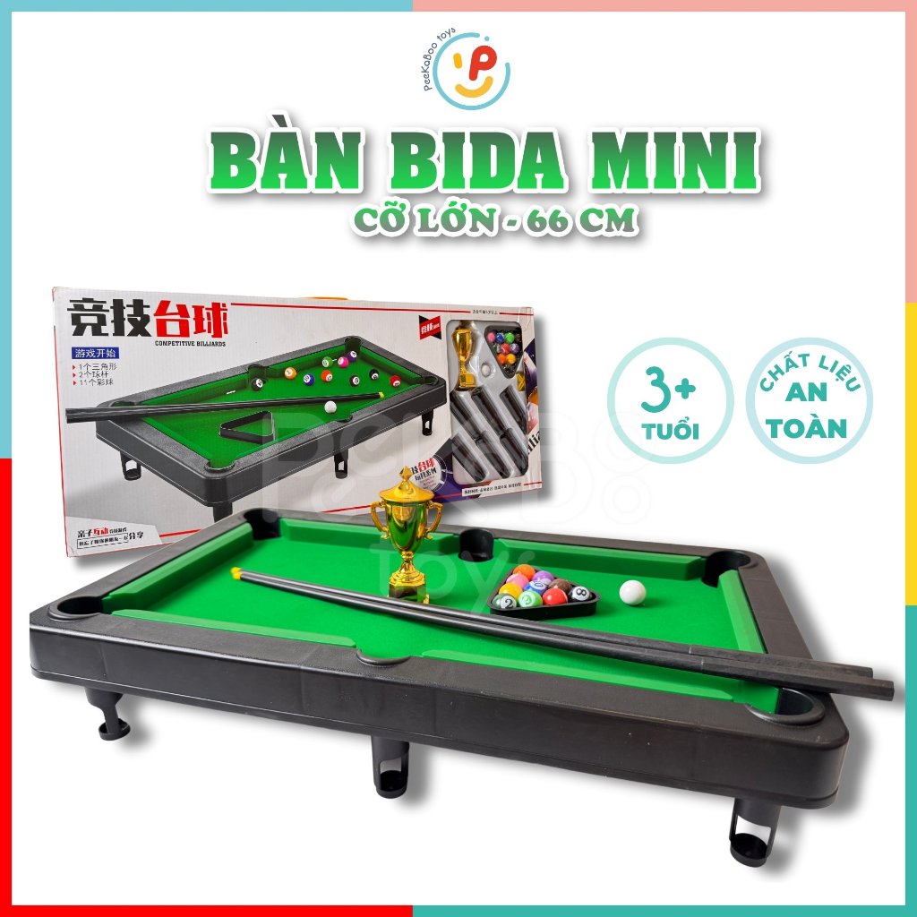 Đồ Chơi Bàn Bida Mini 666-50 Cúp Vàng PeeKaPaw Toys