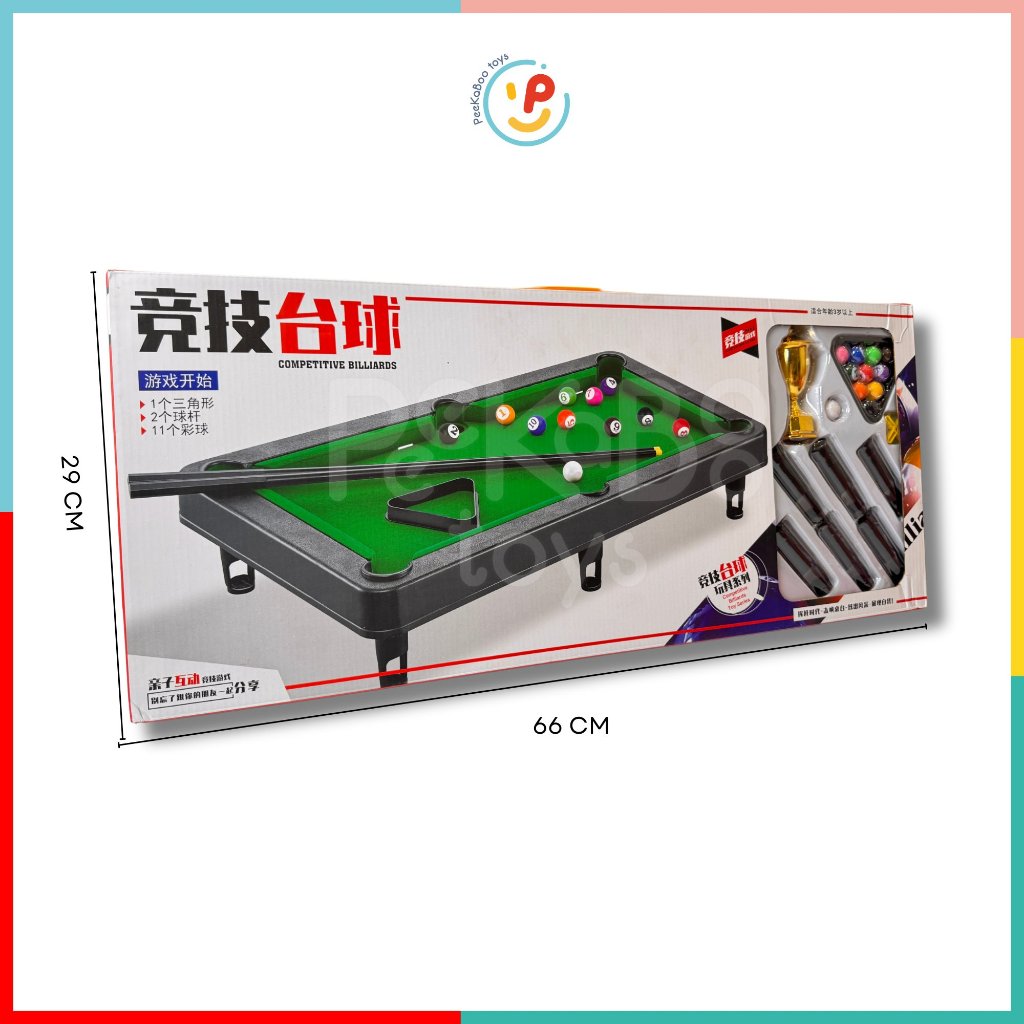 Đồ Chơi Bàn Bida Mini 666-50 Cúp Vàng PeeKaPaw Toys