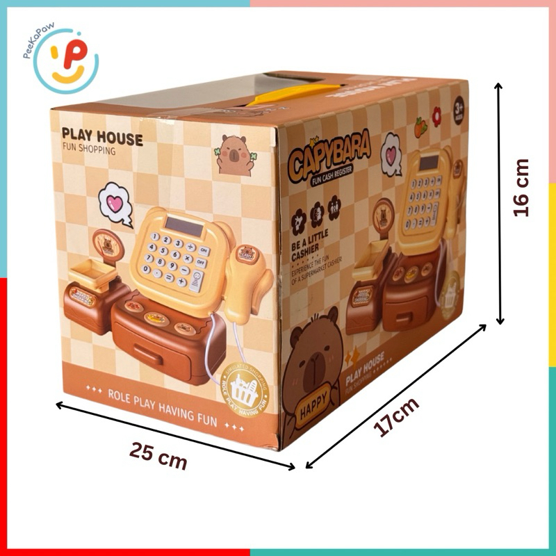 Đồ Chơi Máy Tính Siêu Thị Capybara Cho Bé Có Âm Thanh 1111-170 Peekapaw Toys