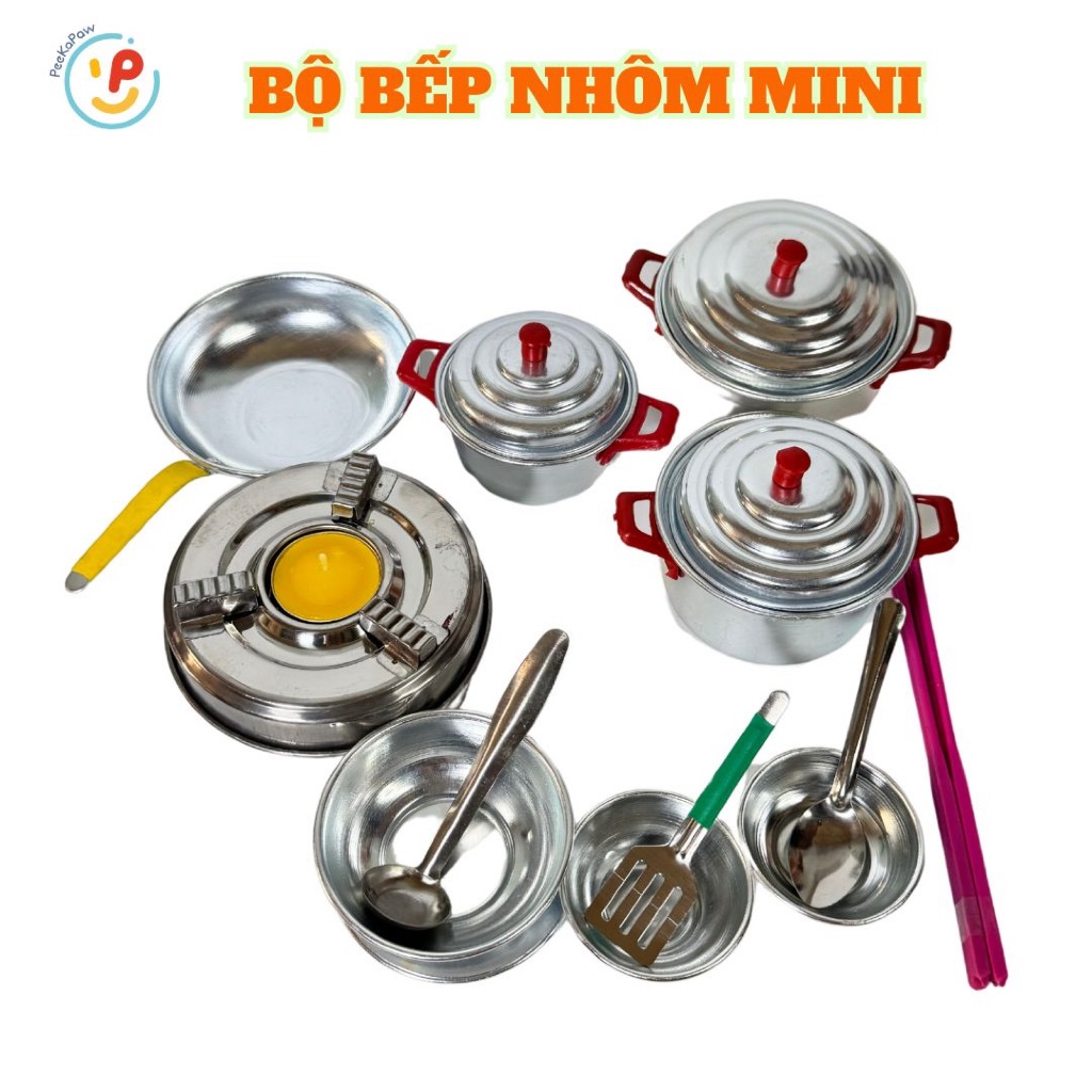 TỔNG HỢP đồ chơi nhà bếp bằng NHÔM hàng Việt Nam