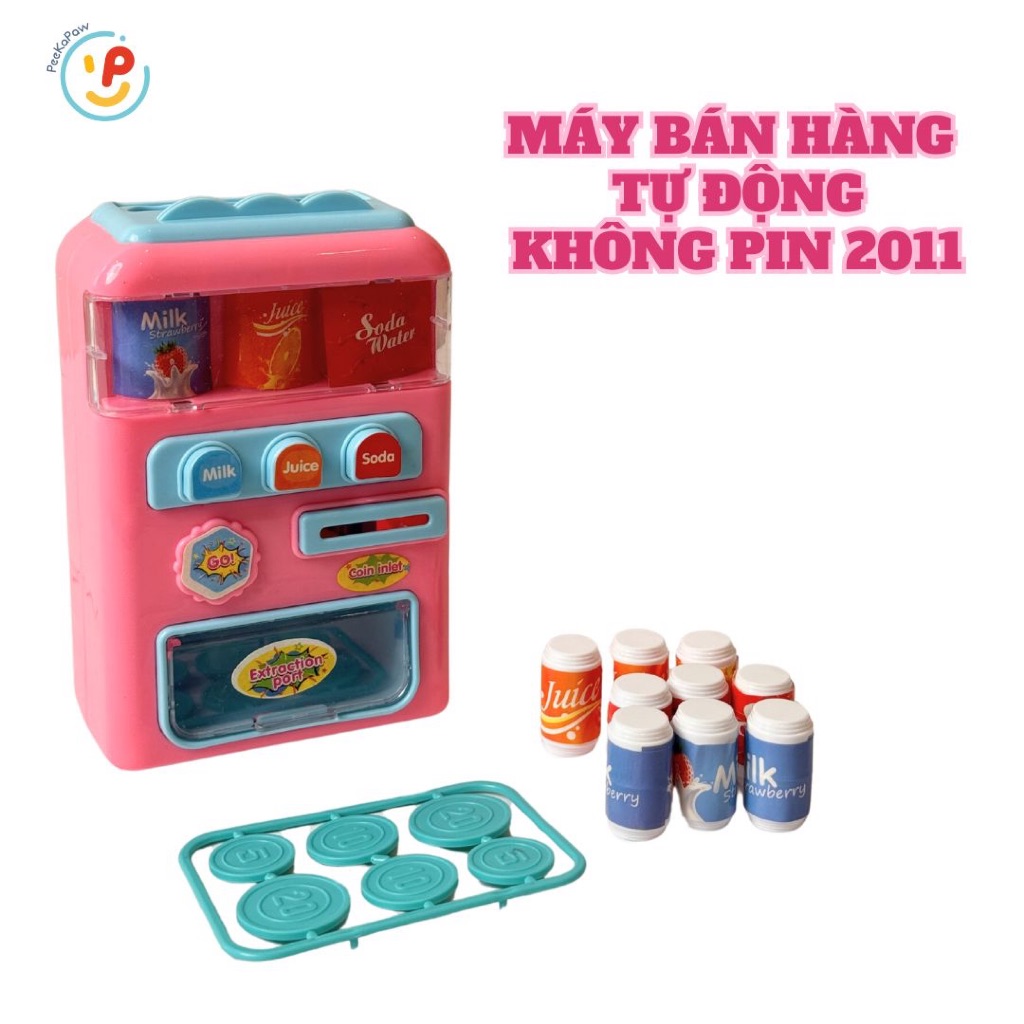 Đồ Chơi Máy Bán Hàng Tự Động Nước Ngọt Mini Có Xu 2019 PeeKaPaw Toys