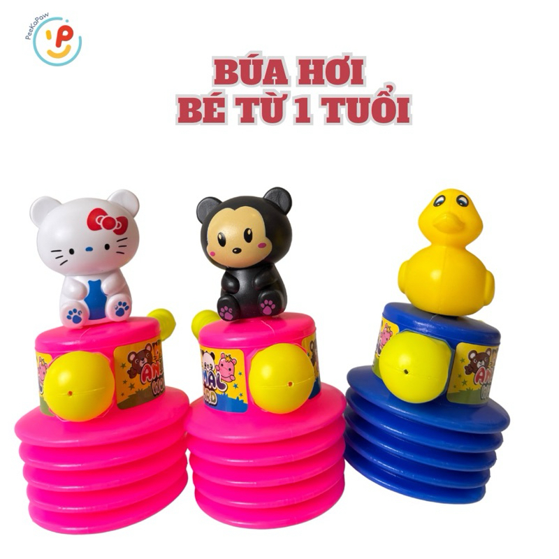 Đồ Chơi Búa Hơi Hình Thú Ngộ Nghĩnh Bóp Kêu Vui Nhộn Cho Bé PeeKaPaw Toys