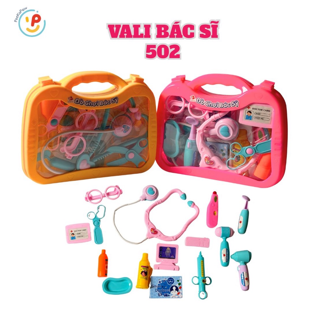 Đồ chơi bác sĩ vali dụng cụ nhập vai bác sĩ 502 PeeKaPaw