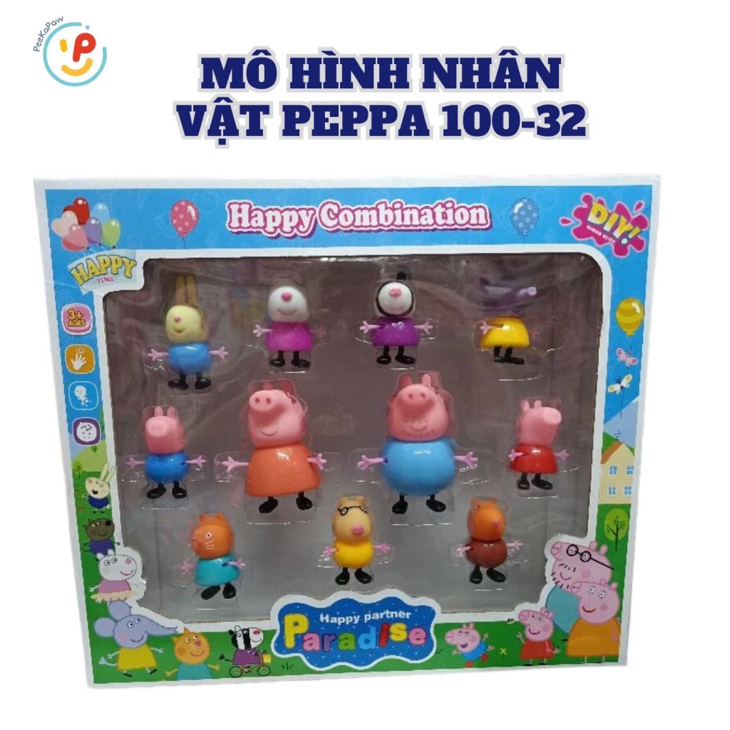 Đồ chơi Mô Hình Nhân Vật Gia Đình Heo Peppa 100-32 PeeKaPaw Toys