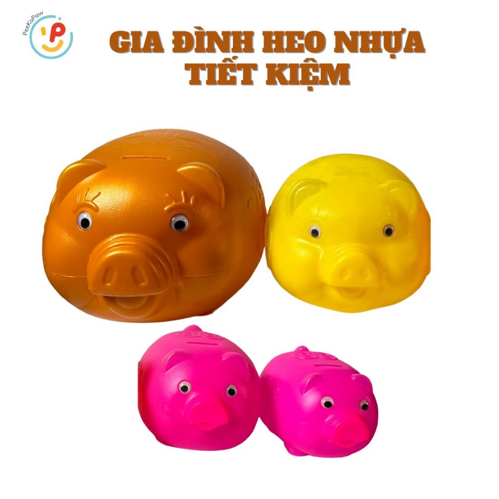 Ống heo nhựa cho bé tập tiết kiệm nhiều cỡ PeeKaPaw Toys