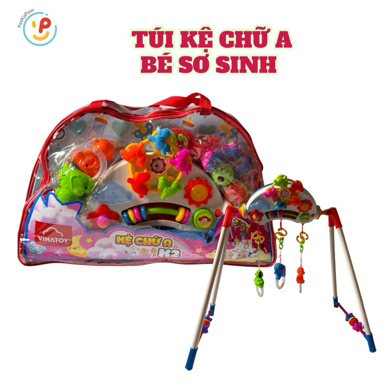 Túi Kệ chữ A đồ chơi cho trẻ sơ sinh có hộp nhạc xoay PeeKaPaw