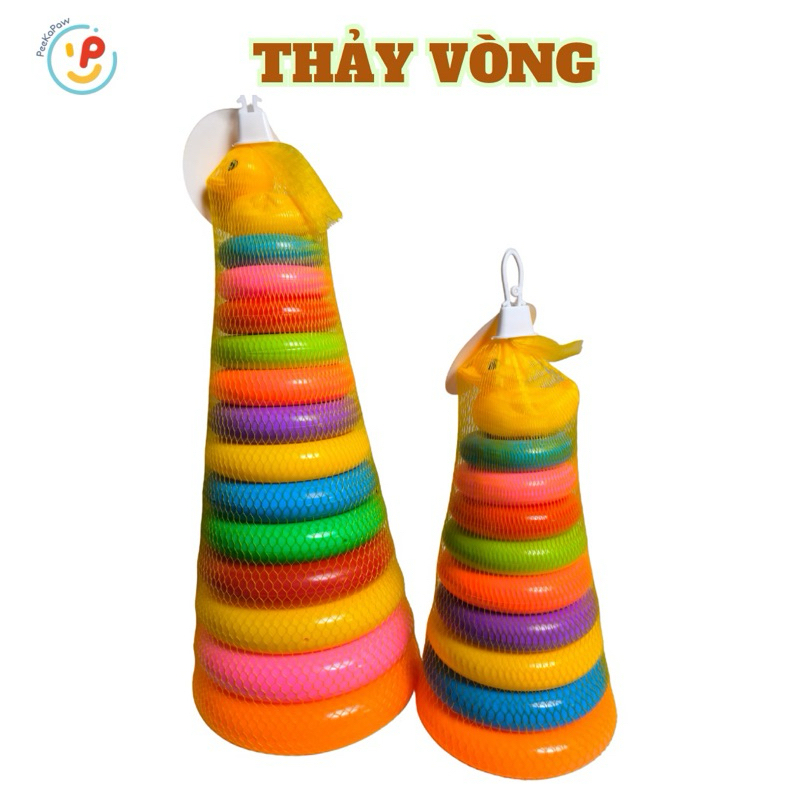 Đồ chơi tháp xếp vòng vịt vàng cho bé PeeKaPaw Toys