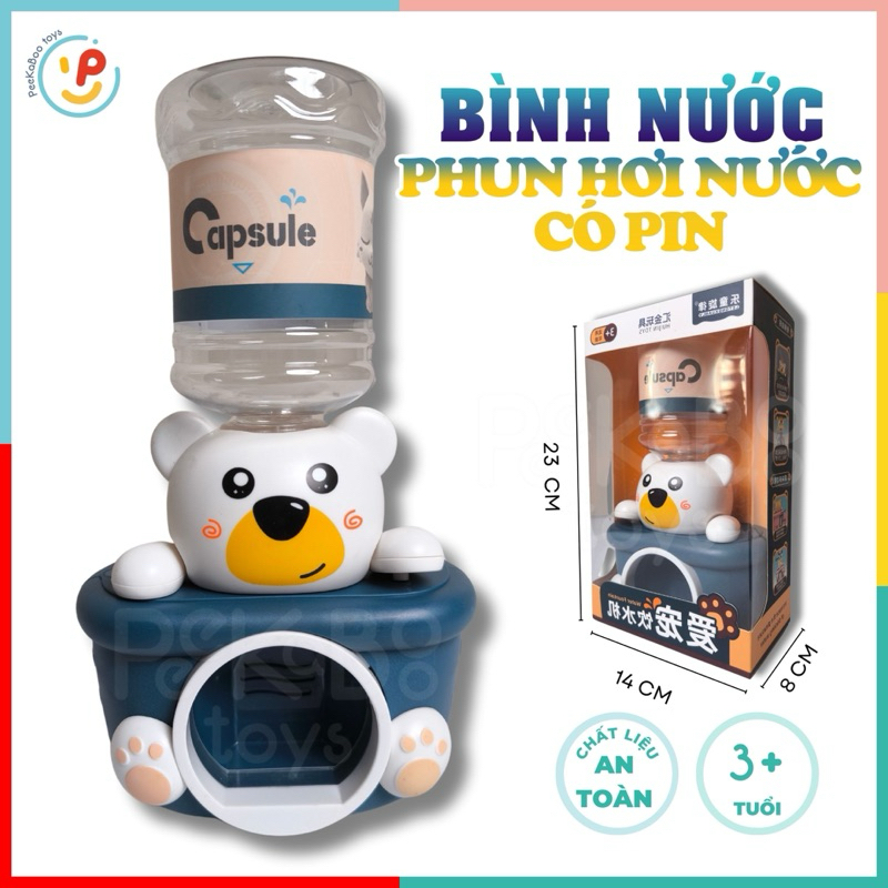 Đồ chơi bình nước có phun hơi nước có âm thanh hình gấu 238-30 PeeKaPaw Toys