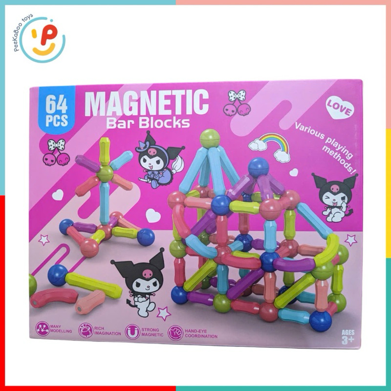 Bộ xếp hình nam châm nhiều chi tiết cho bé phát triển tư duy PeeKaPaw Toys