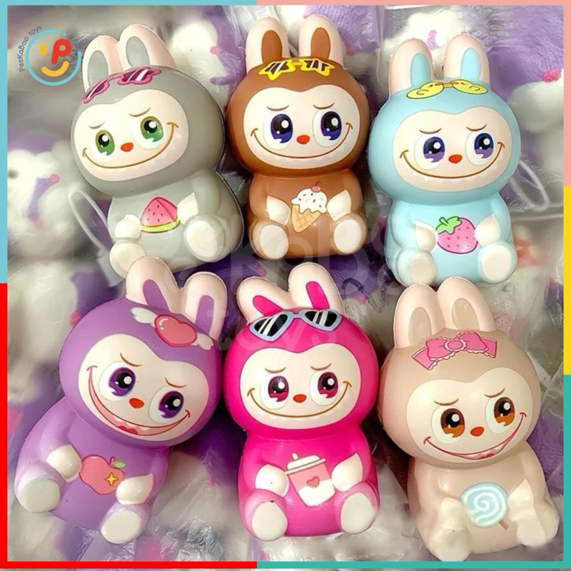 Đồ chơi peekabootoys thú bóp xả stress chất liệu dẻo mềm đàn hồi chậm mochi hình Kuromi Thỏ Ếch
