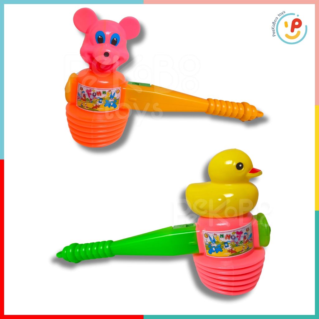 Đồ chơi búa nhựa peekabootoys cho bé nhiều hình động vật có màu dễ thương-giao ngẫu nhiên-9817
